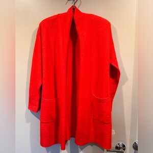 CeCe Red Cardigan Sz Small runs big